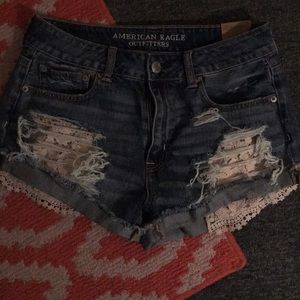 American Eagle Hi-Rise Festival shorts
